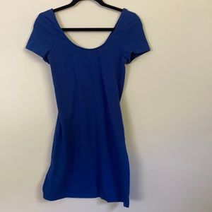 Blue. Dress. Cotton.